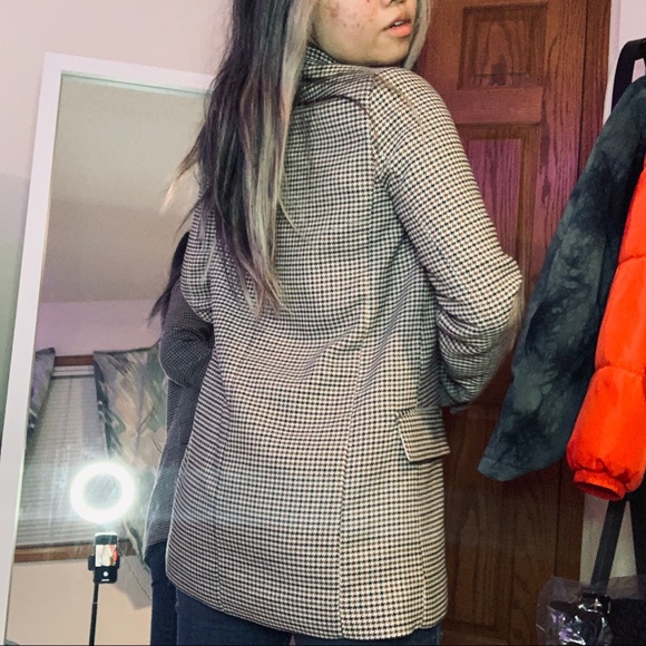 SOLD H&M Plaid Vintage Blazer Coat - Picture 4 of 4